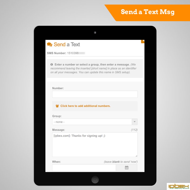 Send a Text Msg - iPBeX Cloud Telephony